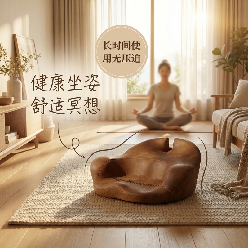 Meditation Cushion Portable Thickened Meditation Cross-Legged Cushion Special Meditation Ergonomic Sofa Cushion