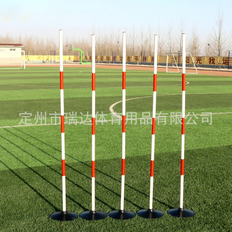 工場直販のロゴポール、ロープベース、練習用ポール、スネークランニングポール、鉄製PVCポール、複数のシーンに適しています|undefined