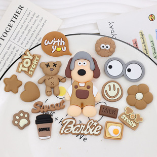 Pilot Flying Dog Water Cup Sticker Accessories Creative DIY Cute Cartoon Large Dog Phone Case Stereo 3D Sticker