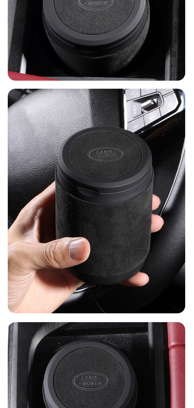Suitable for Land Rover Car Ashtray Range Rover Evoque Velar Discovery 4 Sport Defender Car Interior Supplies
