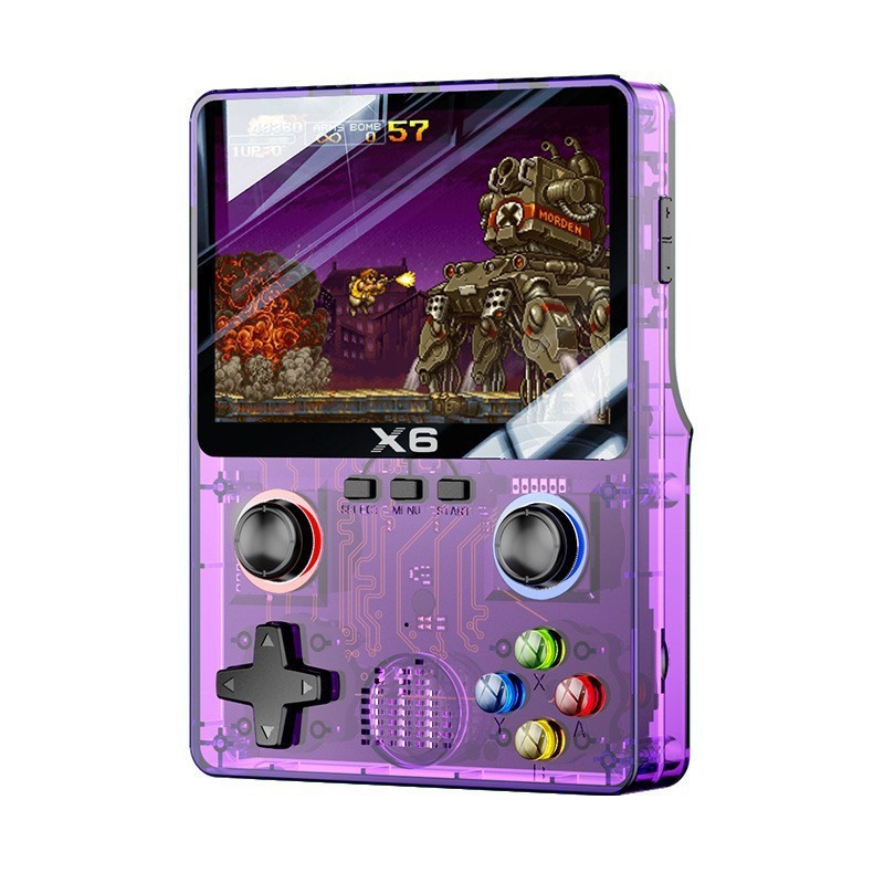 新しい X6 携帯ゲーム機何千ものゲーム PSP デュアルジョイスティックシミュレータダブルレトロ HD 3.5inch 大画面|undefined