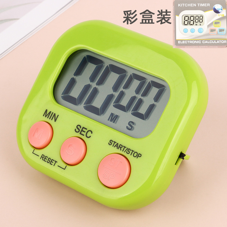 クリエイティブ大画面タイマーメーカー学生ストップウォッチ多機能キッチンカウントダウン焙煎電子タイマー|undefined