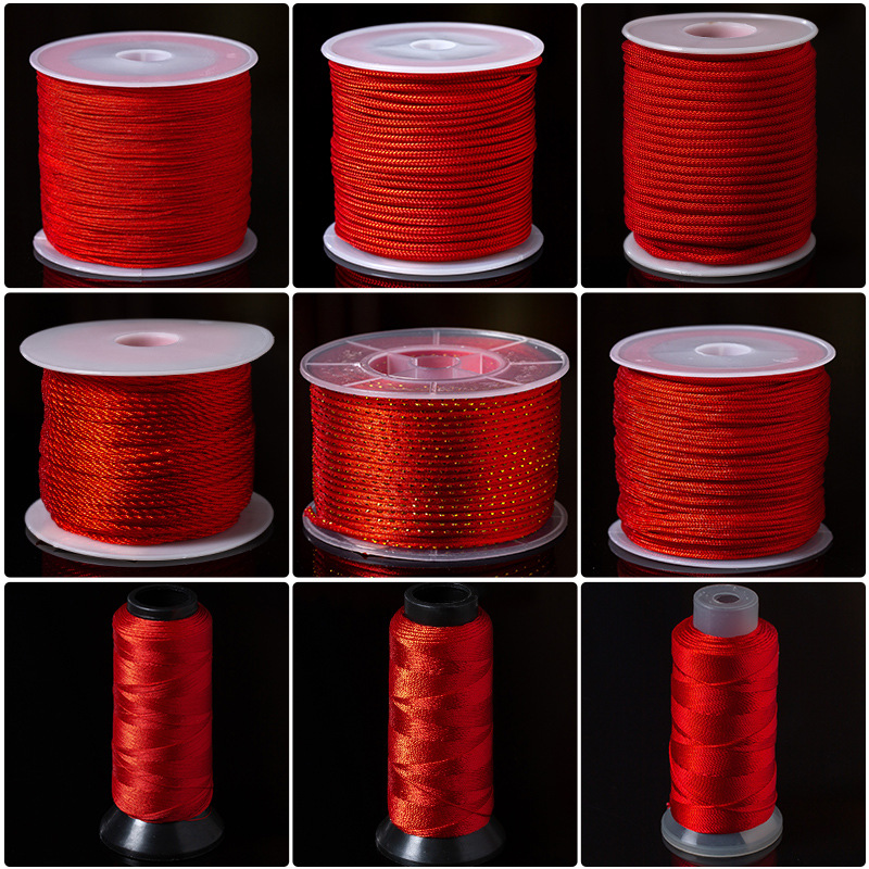 this animal year red rope braided rope carrying strap bracelet cord gold shop dedicated diy hand-knitted ab jade thread red string a bundle