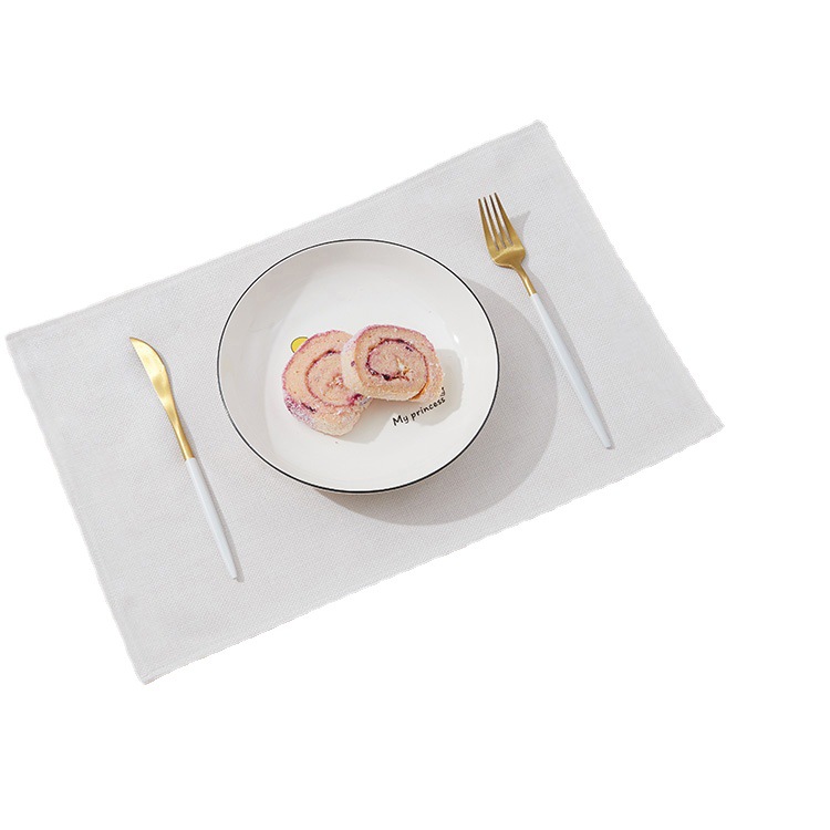 Personalizado 300g de algodón y lino, posavasos, manteles anti-moho, antideslizantes, tapetes de mesa de aislamiento térmico, venta al por mayor transfronteriza