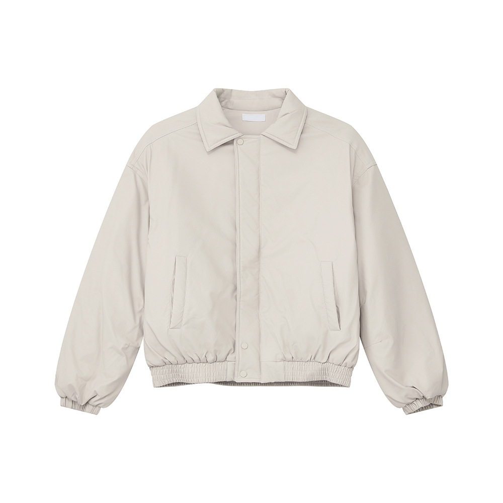 MTLCLOTHES Hombres| Coreano simple inns cremallera cardigan universal suelto corto algodón chaqueta de moda