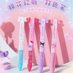 ジョイトップ マシュマロキャンディー-ツートンカラーペンケース入り サンリオツートンカラーボールペン 可愛いプッシュ式ペン