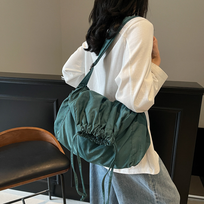 Bolso Tote con Cordón para Mujer de Nailon para Uso Diario