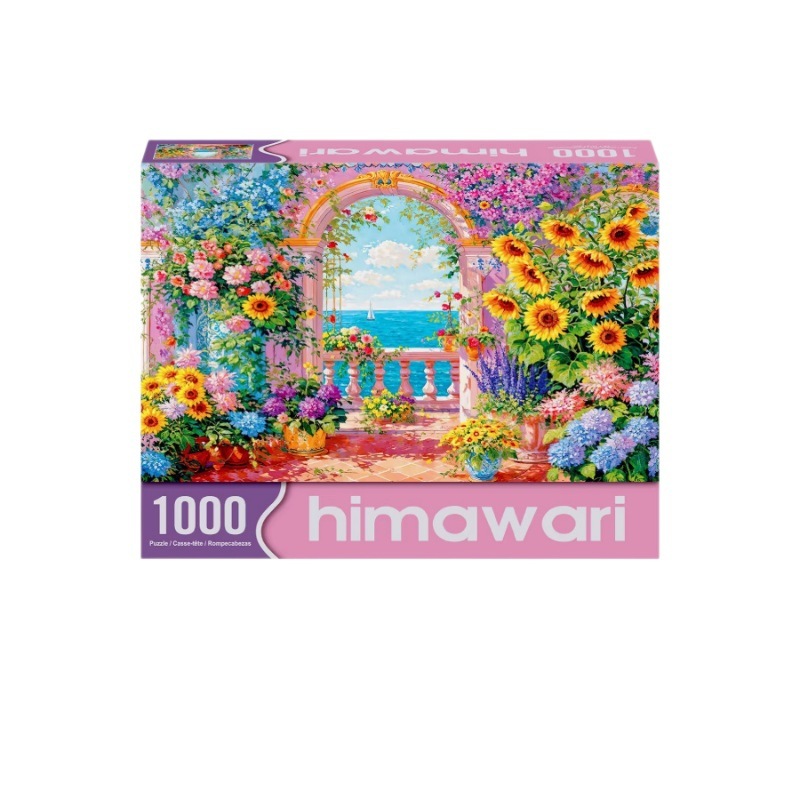 丝绒拼图1000片高品质花园成人解压春夏益智礼物批发跨境文创拼图|undefined