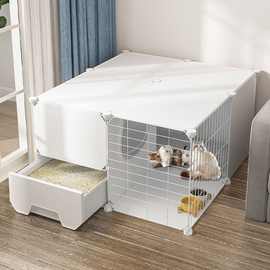 猫产房产窝半封闭式保暖带厕所一体待产笼子夏季家用宠物猫咪用品