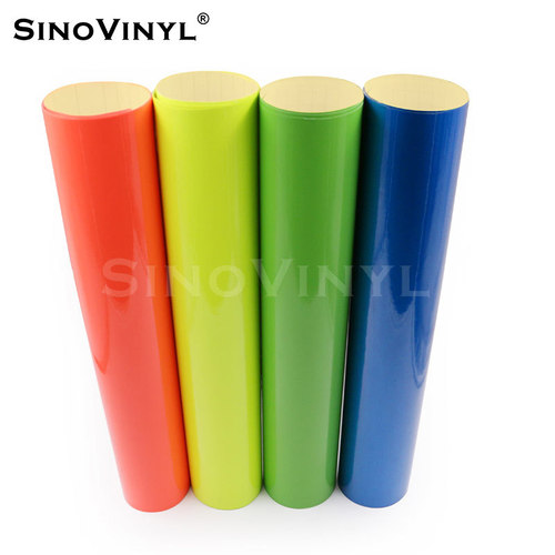 Xinlang Fluorescent Vinyl Decal Car Wrap Body Decoration Advertising Engraving Film Self-Adhesive Colorful Pressure Sensitive Tape
