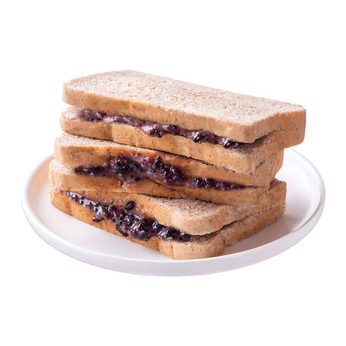 Whole Wheat Purple Rice Bread, Low Fat Meal Replacement Toast, Nutritious Breakfast, Internet Famous Snack, Full Cart, Factory Wholesale