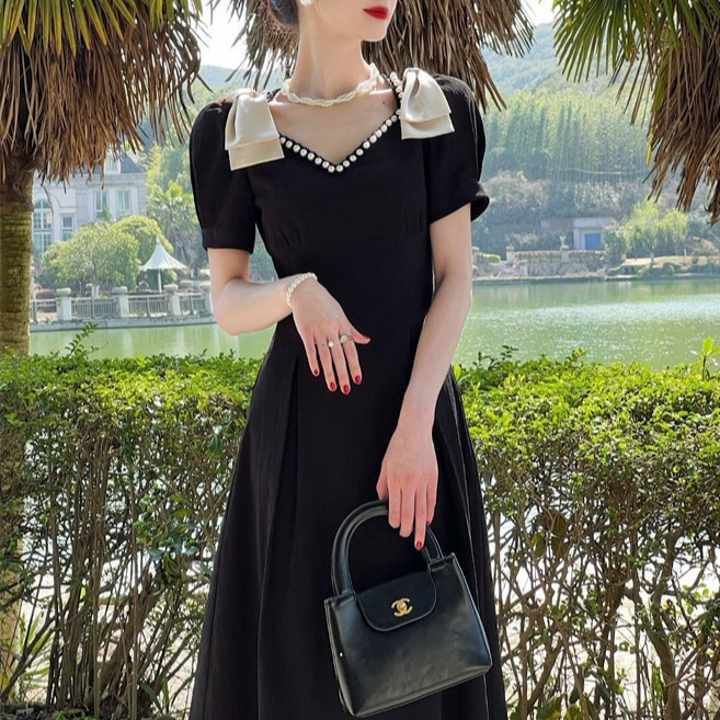 Summer retro elegant elite design dress
