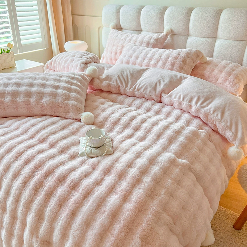 Keep warm coral double-sided set, 4 piece set, 2023 collection