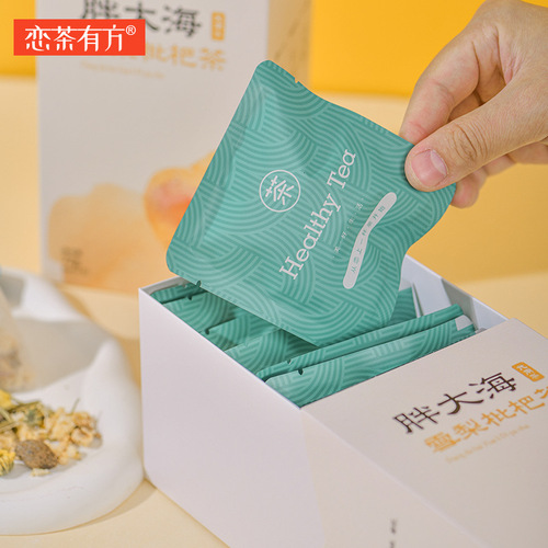 Fat Sea Pear Loquat Tea Wholesale Fat Sea Chrysanthemum Luo Han Guo Tea Throat Tea Triangular Tea Bag Tea Bag