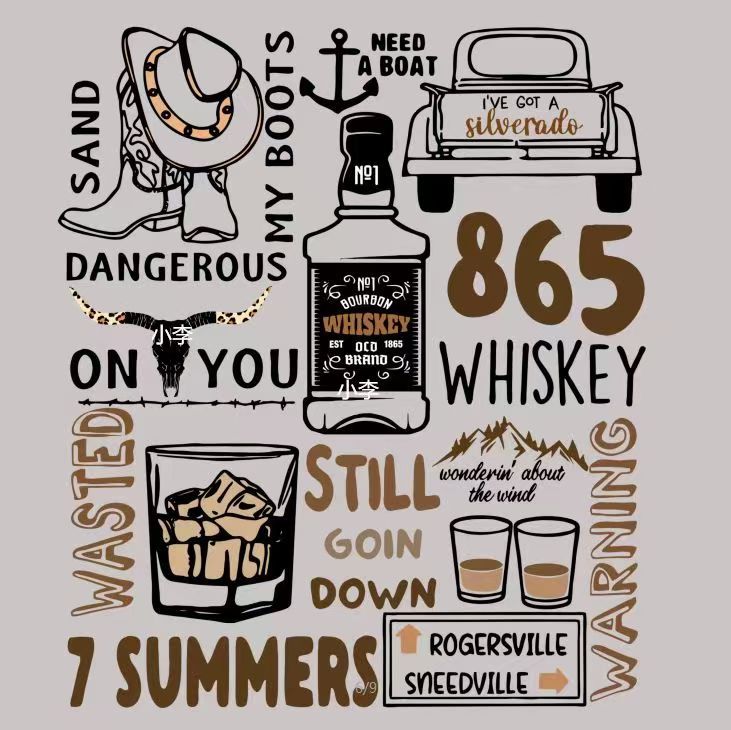 时尚烫画 女人图烫画 女装烫画 柯式烫画