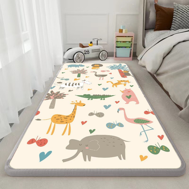 Thickened Bedside Mat, Anti-Fall Climbing Mat, Long Anti-Fall Bed Mat, Anti-Fall Head Mat, Baby Crawling Mat, Foam Cotton