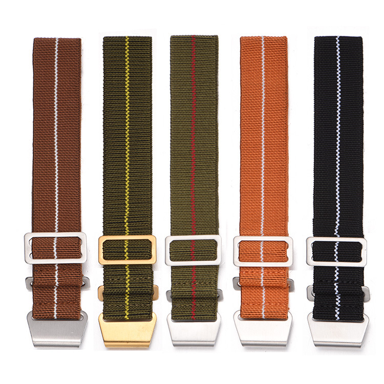 20/22mm Troop Parachute Bag Style For Huawei Samsung Nylon Adjustable Elastic Strap