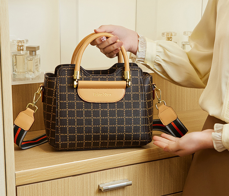 Dames handtas en schoudertas set van echt leer_voghion.com