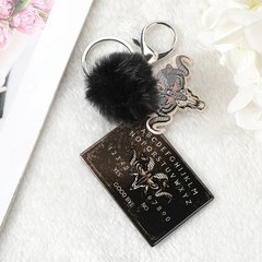 キーホルダー欧米のアクリル両面毛玉OUIJA字札キーホルダー完成品