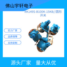 厂家直销调光调色调速调温小家电控制板用进口碳膜带开关电位器