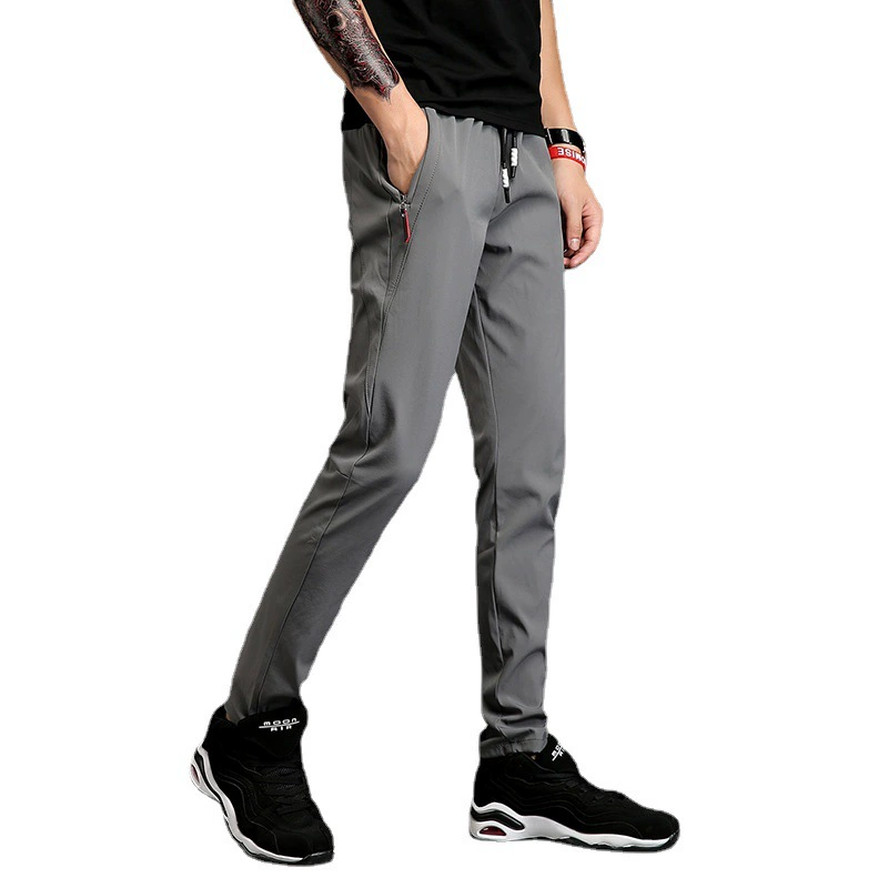 Осенние эластичные весенние универсальные брюки, slim fit, корейский стиль
