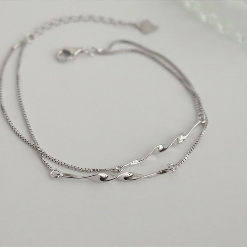 Universal bracelet, design accessory, 925 sample silver, simple and elegant design