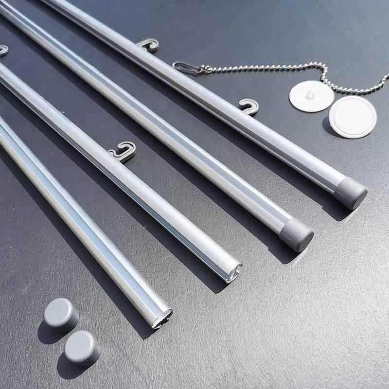 铝合金挂轴吊旗悬挂杆海报卷画轴杆市夹宣传展会挂画照片架