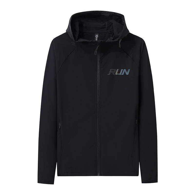 Chaqueta deportiva de otoño chaqueta al aire libre de los hombres de una sola capa a prueba de viento impermeable deportes ropa de Montañismo soporte de impresión LOGO