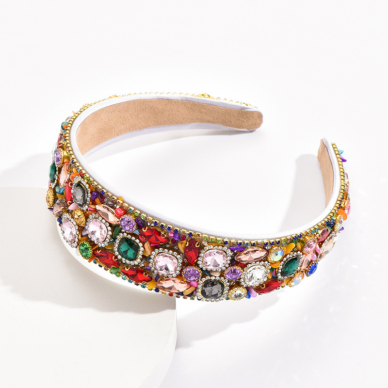 Luxurious Geometric Rhinestone Hair Band display picture 6