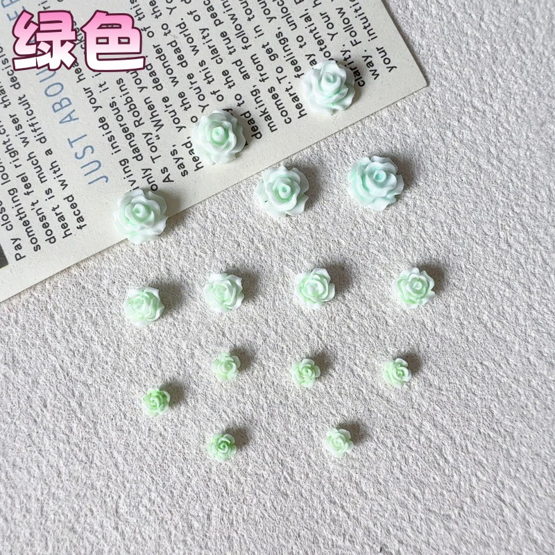 绿色奶油山茶花