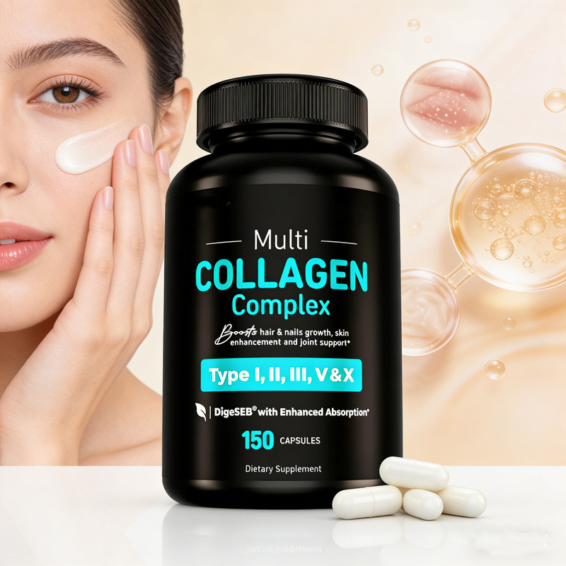 In-Stock Multi-Collagen Capsules, 150 Capsules, Cross-Border Best-Selling Collagen Peptide Supplement, Source Available for Oem In-Stock Multi-Collagen Capsules, 150 Capsules, Cross-Border Best-Selling Collagen Peptide Supplement, Source Available for Oem