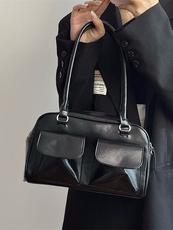 Underarm Shoulder Bag, Retro One-Shoulder Handbag, 28×10×16 cm, Capacious