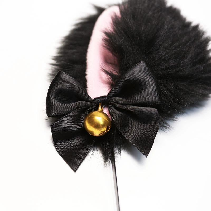 紫琳 праздничные сексуальные реквизиты Makeup Props Cat Girl Headband Mask Set Cat Ears Headband with Bells