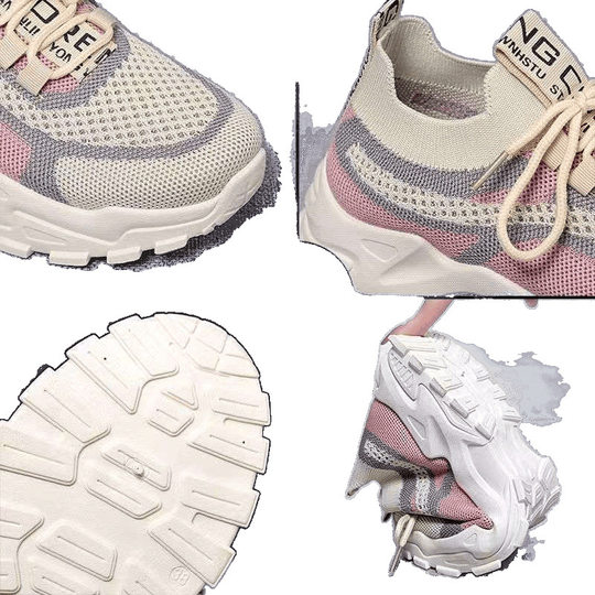 2025 New Broken Size Special Offer Torre Shoes Women's Fashion Casual All-match Thick Bottom Breathable Non-slip Women's Shoes Explosions
