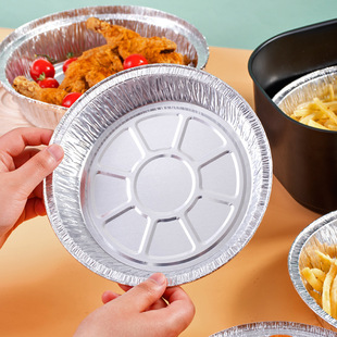 Tin Foil Aluminum Bowl Tin Foil Box Air Fryer Tin Foil Bowl and Plate Wholesale Round Square Disposable Aluminum Foil Bowl Oven