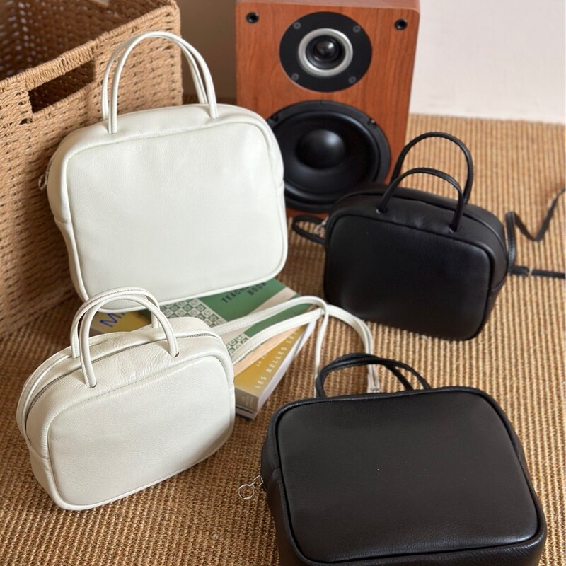 Bag Japan Aeta Niche Designer Top Layer Cowhide Genuine Leather Handbag Crossbody Bag Mini Small Square Bag Tofu