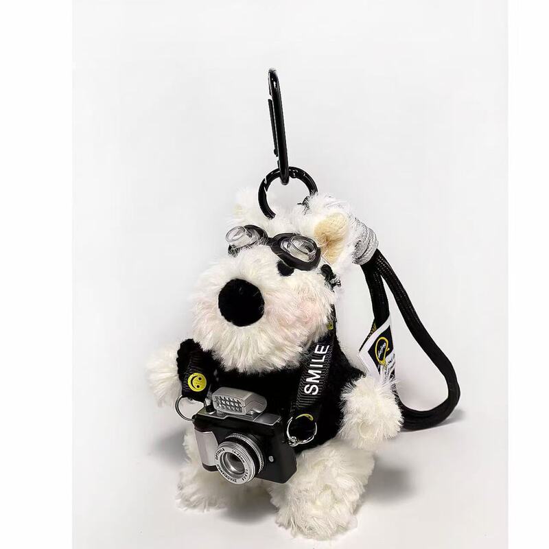 かわいい犬のぬいぐるみバッグペンダント、ウエストハイランド犬の装飾、車内グッズ、ぬいぐるみ、カップルペンダント|undefined