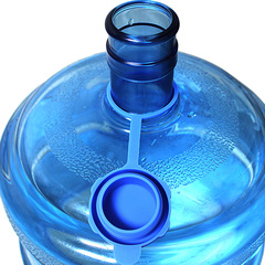 Reusable Silicone Seal Cover for General Purpose Bucket Water Bottles, Single Sale, with Hole for Large Bottle Mouth