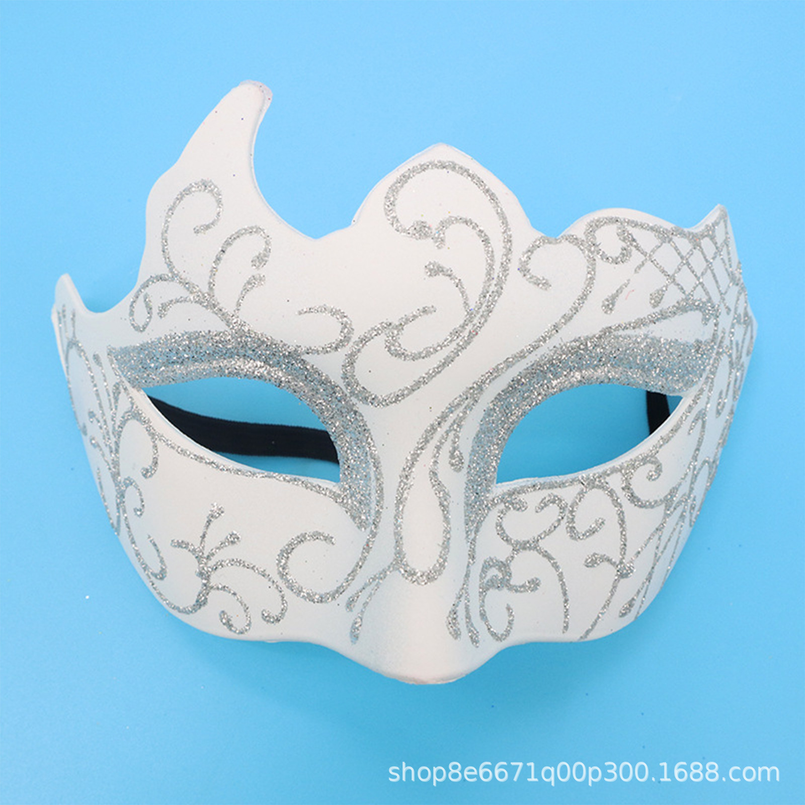 Carnaval transfronterizo lateral mariposa máscara de mitad de cara veneciana de alta calidad fiesta de baile pintada máscara de pareja para hombres