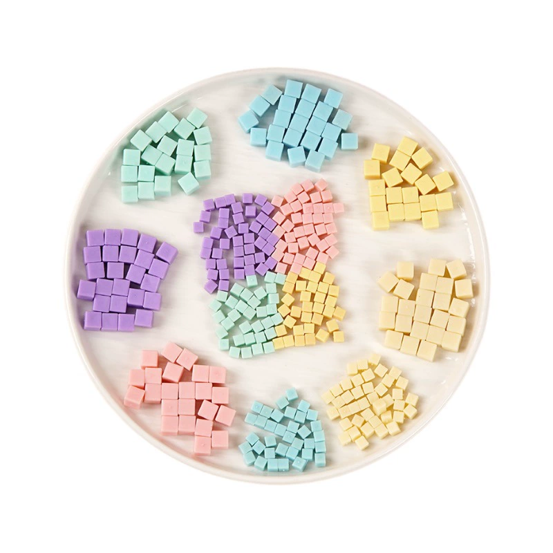 Realistic square dessert food play PVC, materials set, DIY