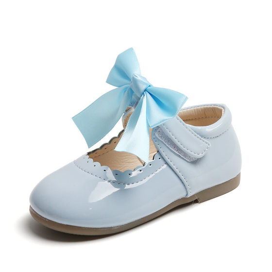 Baby Girl Cute Bow Multi-use Single-layer Shoes 2024 Spring and Autumn New Korean Style Princess Shoes Leather Shoes Dance Shoes