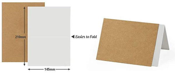White cards, 21×14.5cm