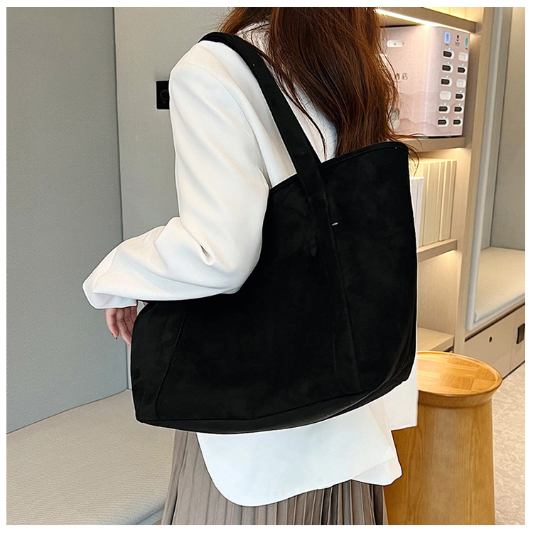 Tote Bag 2024 Autumn and Winter new trendy European and American simple matte solid color single-shoulder bag, handbag, fashionable women's bag undefined