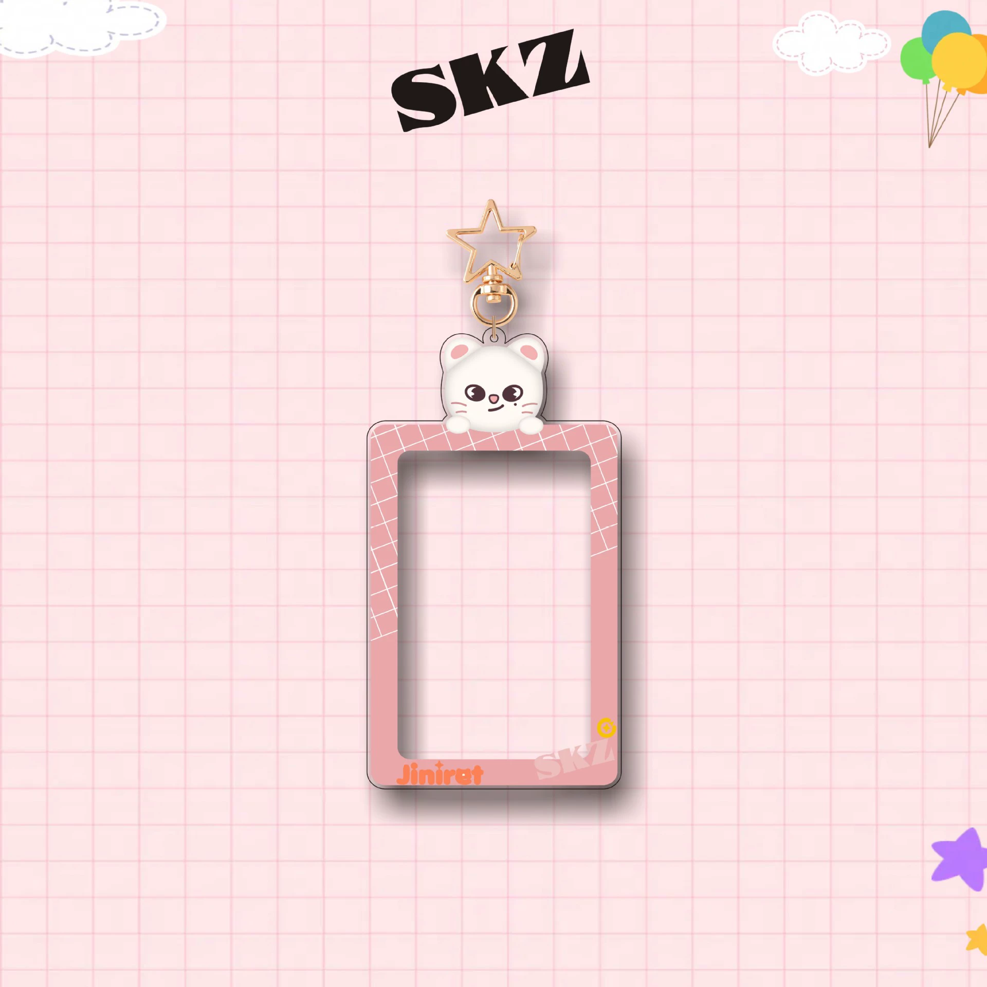 Ключодержатель acrylic StrayKids серии SKZOO, фото-рамка, набор маленьких карточек, звезда вокруг звезды