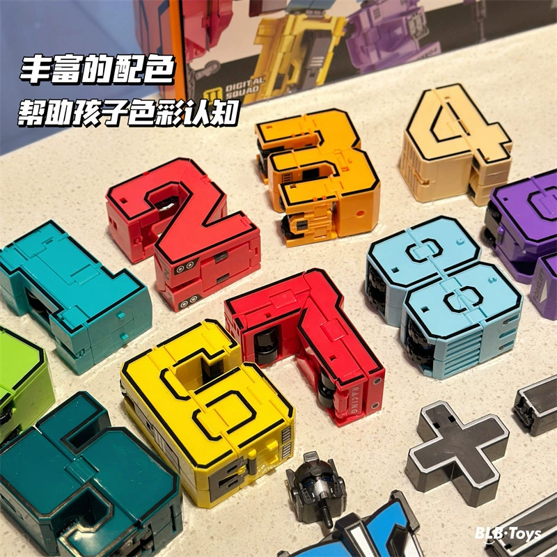 Digital neon transformer, toy, robot, combined constructor for boys