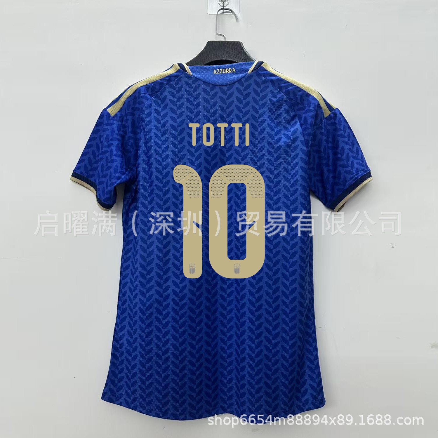 Al por mayor 2627 camiseta de casa de la Copa del Mundo de Italia versión de jugadores de fútbol Chiesa Bacho camiseta de fanáticos versión de camiseta