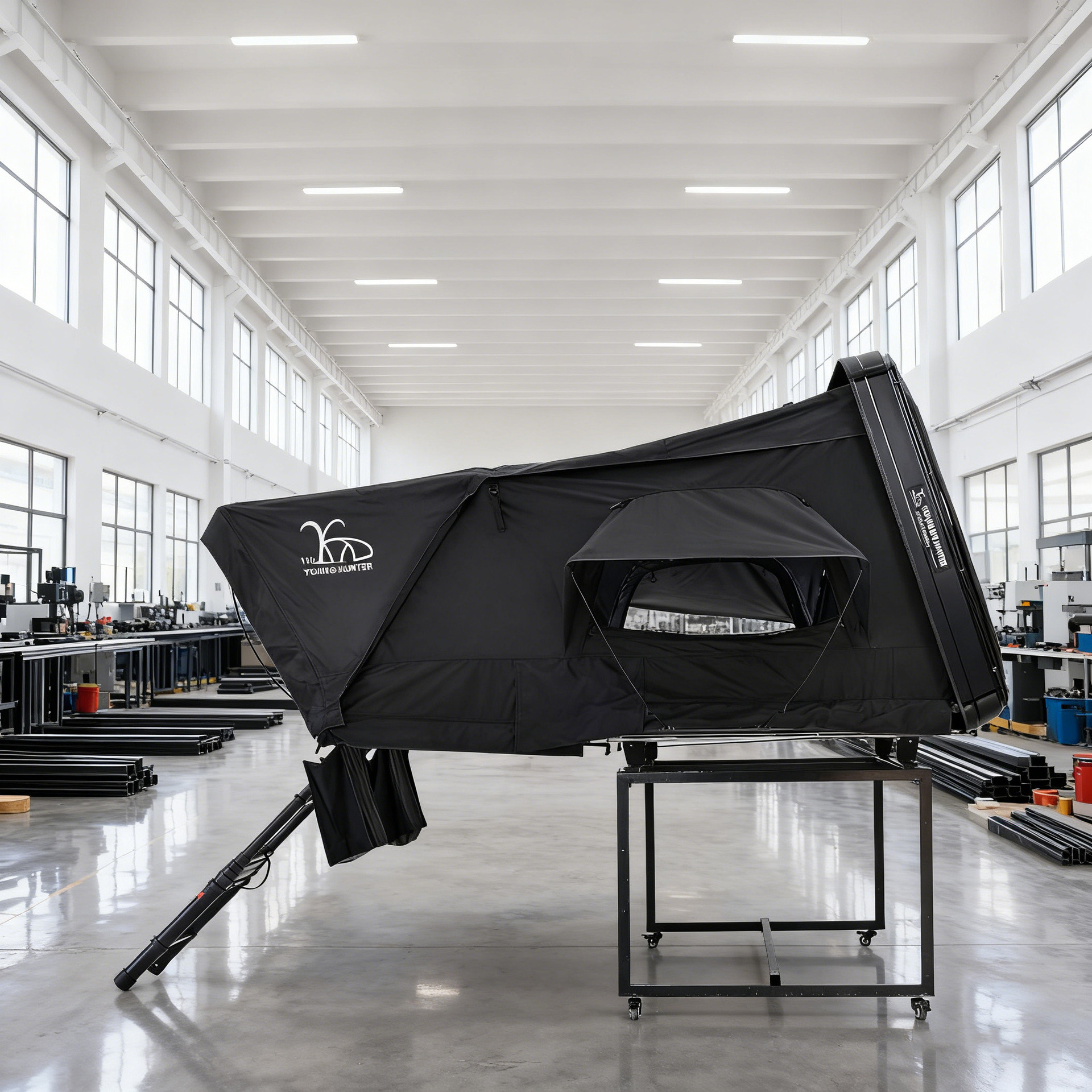 Plastico ABS lateral lateral pickup impermeable al aire libre tres personas carpa de techo