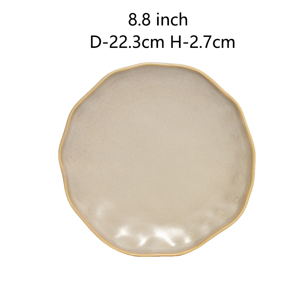 Tazos de cerámica, utensilios y palillos de alto valor de apariencia, cubiertos frescos pequeños, set simple de platos japoneses