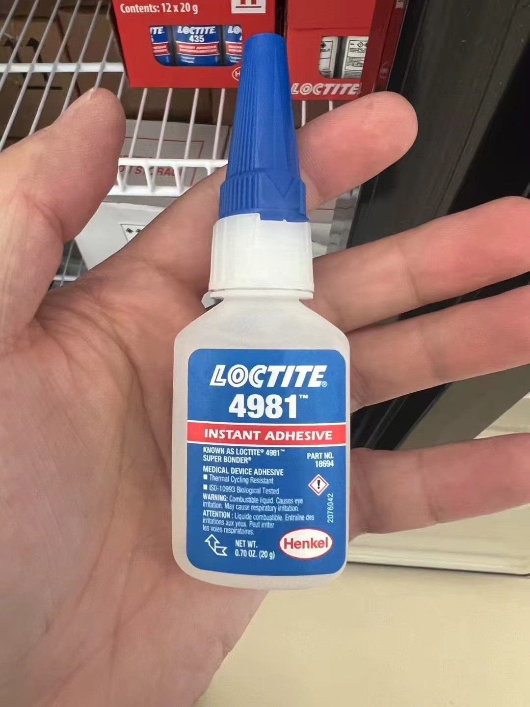 Le Tai LOCTITE 4981 (20g) 공식 정통 스윕 코드 검증