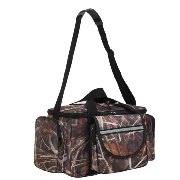 600D Camouflage Oxford Cloth Large Capacity Multi-function Shoulder Hand Carrying Crossbody Fishing Tackery Bag Outdoor Fishing Rod Bag Luya Bag